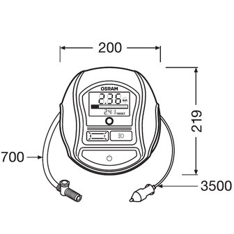 Osram TYREinflate 1000 Reifenf&uuml;ller