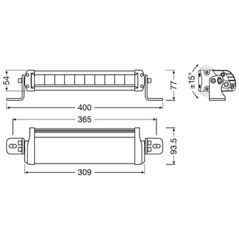 Osram LED Kombi Lightbar FX250-CB 31CM