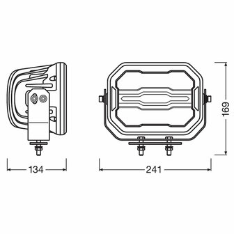 Osram LED Fernscheinwerfer Cube MX240-CB