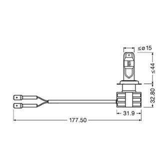 Osram H7 LED Hauptscheinwerfer PX26d 12-24 Volt Pro st&uuml;ck | OFF-ROAD ONLY