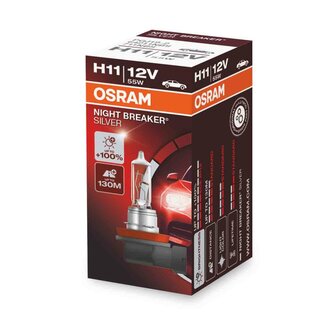 Osram H11 Halogen Birne 12V 55W PGJ19-2 Night Breaker Silver