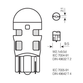 Osram W5W/WY5W LED Retrofit Orange 12V W2.1x9.5d 2 St&uuml;ck | OFF-ROAD ONLY