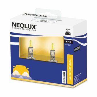 Neolux H1 Halogen Birne Gelb 12V P14.5s 2 St&uuml;ck