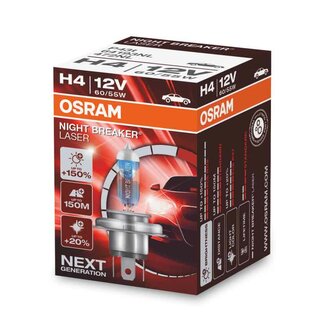 Osram H4 Halogen Birne 12V 60/55W P43t Night Breaker Laser