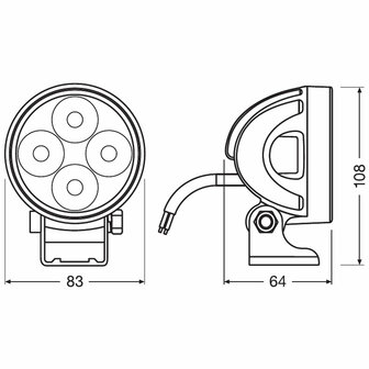 Osram LED Verstraler Rond VX80-WD