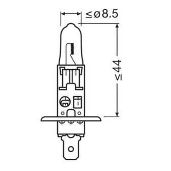 Osram H1 Halogen Birne 12V 55W P14.5s Night Breaker Silver