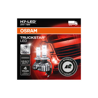 Osram Truckstar LED H7 24V Satz ECE-gepr&uuml;ft