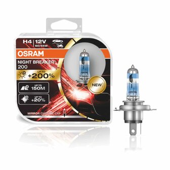 Osram H4 Night Breaker 200 Duobox 12V 60/55W P43t