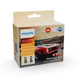 Philips H7/H18 Ultinon Classic LED-Scheinwerfer-Set