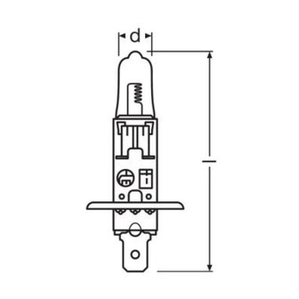 Osram H1 Halogen Birne 12V 100W Super Bright Premium P14.5s