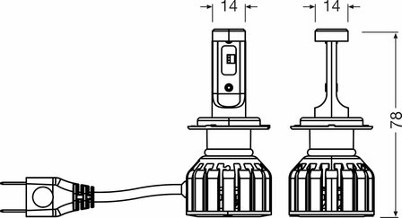 Osram Night Breaker LED Start H7 ECE-zugelassenes Set | +230%