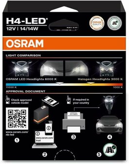 Osram Night Breaker LED Speed H4 450 Street Legal Set | +450%