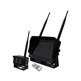 7" R&uuml;ckfahrkamera-Set Drahtlos | Quad-Ansicht