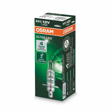 OSRAM Lampe Halogenlampe H1 ORIGINAL LINE 12V 55W (1 Stück) P14,5s