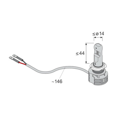 Osram H7 LED Hauptscheinwerfer PX26d 12-24 Volt Pro stück | OFF-ROAD ONLY