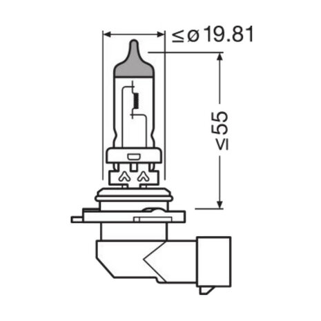 Osram HB4 Halogen Birne 12V 80W Super Bright Premium P22d