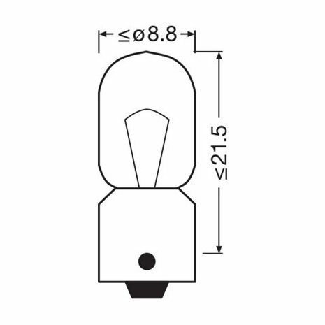 Osram T4W Glühbirne 24V 4W BA9s Truckstar Pro 2 Stück