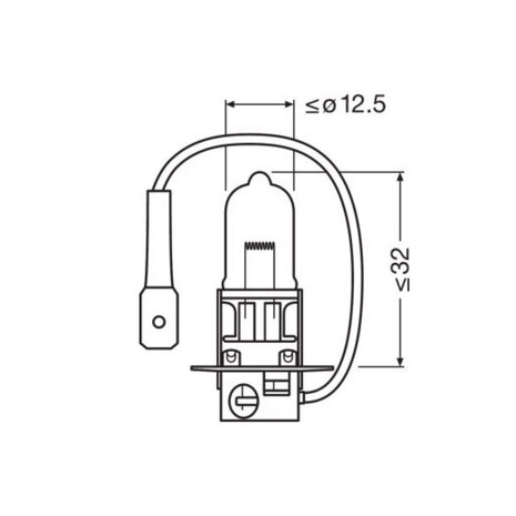 Osram H3 Halogen Birne 12V 100W PKY22s Super Bright Premium