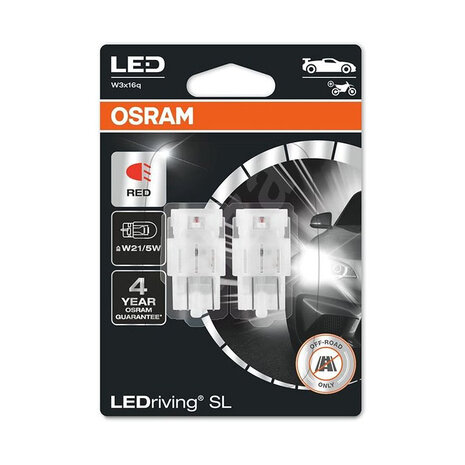 Osram LED Retrofit W21/5W W3x16q Rot Satz 12 volt - Vehiclelamps.de