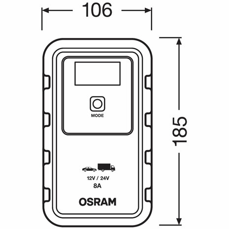 Osram BATTERY Charge 908 Akkuladegerät