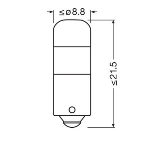 Osram T4W BA9s LED Retrofit Weiß 12 volt - Vehiclelamps.de