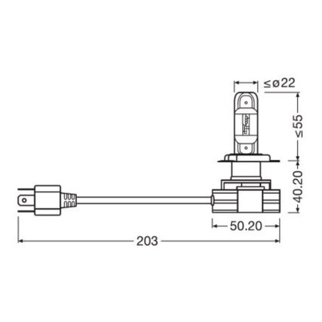 Osram H4 LED Hauptscheinwerfer P43t Satz 12-24 volt | OFF-ROAD ONLY
