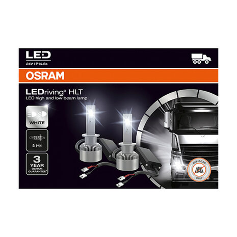 Osram H1 LED Hauptscheinwerfer P14.5s 24 Volt 2 Stück | OFF-ROAD ONLY
