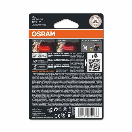 W5W-LED Osram, für ausgewählte KFZ zugelassen