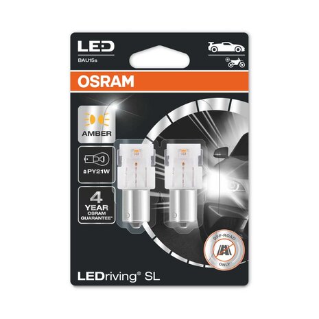 Osram PY21W BAU15s LED Retrofit 12 Volt Orange - Vehiclelamps.de