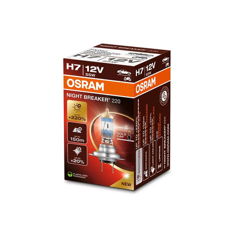 Osram H7 Halogen Birne 12V 55W PX26d Night Breaker 220