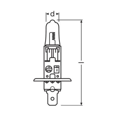 Osram H1 Halogen Birne 12V 100W Super Bright Premium P14.5s