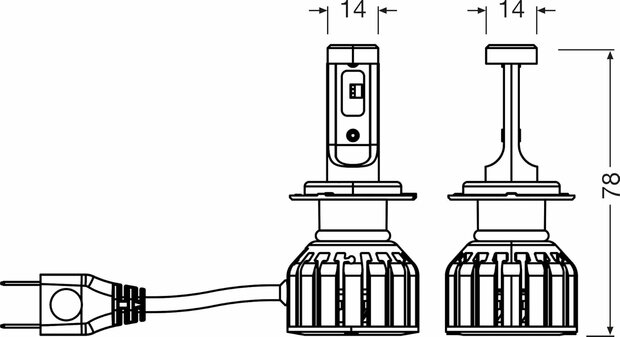 Osram Night Breaker LED Start H7 Street Legal Set | +230%